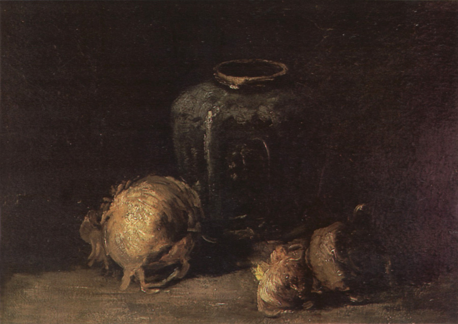 Still life wtih Ginger Jar and Onions (nn04)